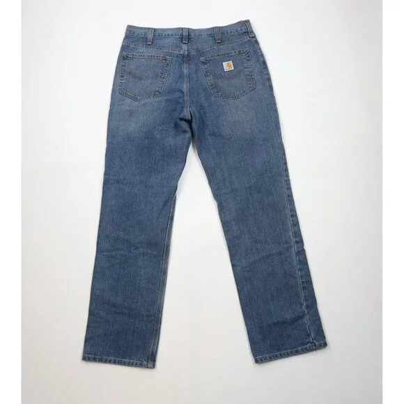 Vintage Y2K Carhartt Mens 34x32 Faded Spell Out Relaxed Fit Straight Leg Jeans